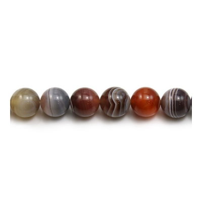 Natural Botswana Agate Round Beads Strand Diameter 12mm Hole 1.5mm About 34 Beads/Strand 39-40cm