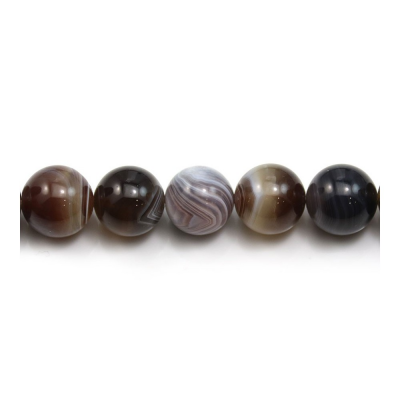 Natural Botswana Agate Round Beads Strand Diameter 14mm  Hole 1.5mm About 28 Beads/Strand 39-40cm
