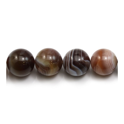Natural Botswana Agate Round Beads Strand Diameter 16mm Hole 1.5mm About 25 Beads/Strand 39-40cm