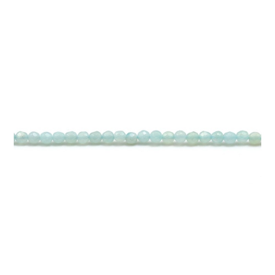 Filo di perle di amazzonite naturale sfaccettata, rotondo, diametro 2 mm, foro 0,4 mm, circa 181 perle/filo, 15~16"