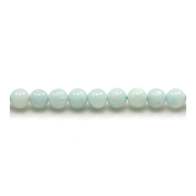 Natural Amazonite Beads Strand Round Diameter 6mm Hole 1mm About 68 Beads/Strand 15~16"