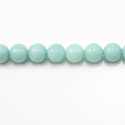 Natural Amazonite Beads Strand Round Diameter 14mm Hole 1.2mm About 28 Beads/Strand 15~16"