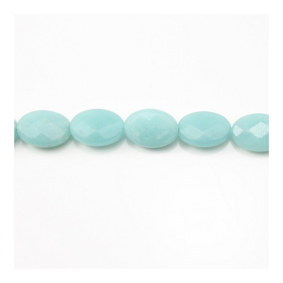 Natural  Amazonite Beads Strand Faceted Oval Size 6x8mm Hole 1mm About 49 Beads/Strand 15~16"