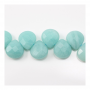 Natural Amazonite Beads Strand Faceted Flat Teardrop Size 10x10mm Hole 1mm About 40 Beads/Strand