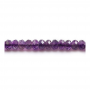 紫晶串珠 切角算盤珠 尺寸4x6毫米 孔徑1毫米 長度39-40厘米/條