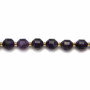 Perles d'Améthyste Naturelles Taille 9x10mm Trou 1.5mm Environ 32 perles/corde 15~16"