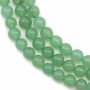 Natürliche Grüne Aventurine runde Perlenkette Durchmesser 6mm Durchmesser des Loch 1mm ca. 64 Stck / Strang 15~16"
