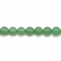 Esferas de fio Aventurina verde natural  para jóias  com diâmetro de 6 mm e furo de 1 mm  64 contas/ fio 15~16"