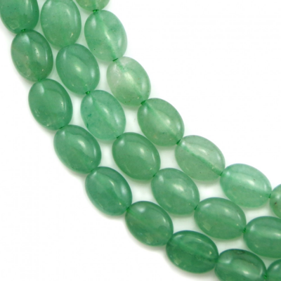 Aventurine verte naturelle perles brin ovale 6x8mm 39-40cm/Strand