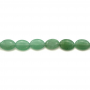 Perline di avventurina verde naturale ovale 6x8mm 39-40cm/filare