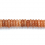 Perline di avventurina rosa Heishi 2x6mm foro1mm 39-40cm/filo