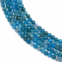 Natural Apatite Bead Strand Faceted Round Diameter 2mm Hole 0.3mm 15~16"/Strand