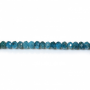 Perles d'Apatite rondelle facette sur fil Taille 4x6mm trou 0.8mm environ 98perles/fil