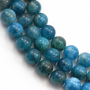 Natürliche Apatit-Perlen, rund, Durchmesser 8 mm, Loch 0,8 mm, Länge 39–40 cm/Strang