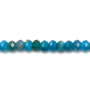 Perles D'Apatite rondelle facette sur fil  Taille 3x4mm trou 0.7mm 15~16"/fil