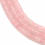 Розовый кварц Хейши 2x4 мм Отверстие0,8 мм 39-40 см/Страна