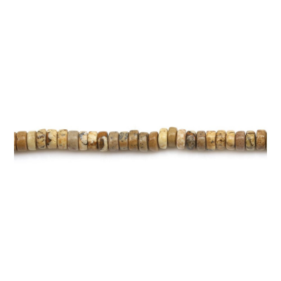 圖畫石串珠 隔片 尺寸2x4毫米 孔徑0.8毫米 長度39-40厘米/條
