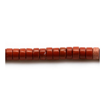 Red Jasper Heishi 2x4mm Hole0.7mm 39-40cm/Strand