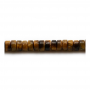 黃虎眼石串珠 隔片 尺寸2x4毫米 孔徑0.8毫米 長度39-40厘米/條