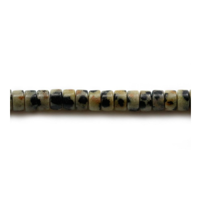 Dalmatian Jasper Heishi 2x4mm Hole0.8mm 39-40cm/Strand