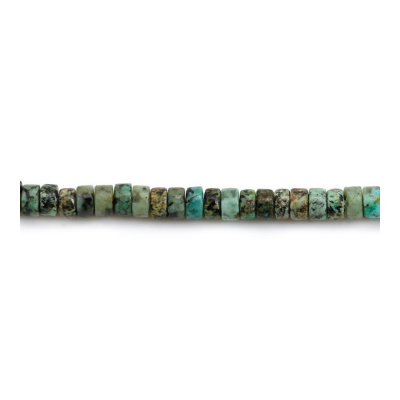 African Turquoise Heishi 2x4mm Hole1mm 39-40cm/Strand