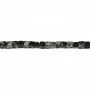 Schneeflocke Obsidian Würfel 4mm Loch0.8mm 39-40cm/Strang