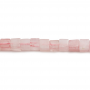 Cubo di quarzo rosa 4 mm foro 0,8 mm 39-40 cm/filare