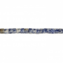 Blauer Fleck Jaspis Würfel 4mm Loch0.8mm 39-40cm/Strang