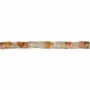 瘋狂瑪瑙串珠 正方體 尺寸4毫米 孔徑0.8毫米 長度39-40厘米/條
