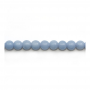 藍天使石串珠 圓形 直徑6毫米 孔徑0.8毫米 長度39-40厘米/條