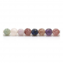 Mixed Stone Faceted Round 6mm Hole0.8mm 39-40cm/Strand