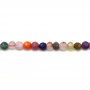 Mixed Stone Faceted Round 3mm Hole0.8mm 39-40cm/Strand