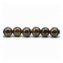 Perline di pietra naturale di bronzite, rotonde, dimensioni 8 mm, foro 1 mm, 15~16"/filamento