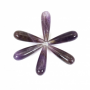 紫晶吊墜 水滴形 尺寸7x23毫米 孔徑1毫米 2個