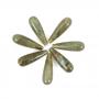 Labradorite perles demi-percées Teardrop taille7x23mm trou1mm 2pcs/paquet