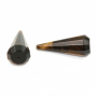 Tiger's Eye Stone Cone Pendant Size16x40mm Hole1.3mm 2pcs/Pack