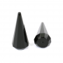 Pendentif cône en obsidienne naturelle Taille16x40mm Trou1.3mm 2pcs/Pack