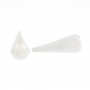 Natural Rock Crystal Pendant Cone Size16x40mm Hole1.3mm 2pcs/Pack