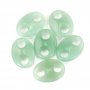Natural Green Aventurine Oval Pig Nose Pendant Charms Size18x25mm Hole6mm 2pcs/Pack
