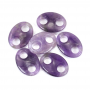 Natural Amethyst Oval Pig Nose Pendant Charms Size18x25mm Hole6mm 2pcs/Pack