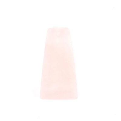 Colgante de Cuarzo Rosa Cuadrilátero 12x25mm 2unidades/paquete