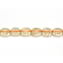 Citrine Faceted Oval 6x8mm Hole1mm 39-40cm/Strand