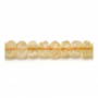 Citrine Faceted Abacus 5x8mm Hole1mm 39-40cm/Strand