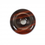 Red Tiger's eye Donut Pendant 14mm Hole3mm x1Piece