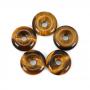 Pingente Donut de Pedra Olho de Tigre 25mm Furo5mm x1Peça