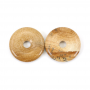 Pendentif Donut en Jaspe de couleur 30mm Trou6mm x1Pièce