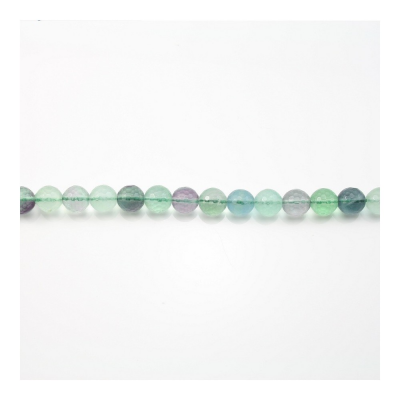 Fluorite Faceted Round 8mm Hole1.2mm 39-40cm/Strand