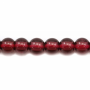 Natural Garnet Beads Strand Round Diameter 4mm Hole 0.8mm About 116 Beads/Strand 15~16"