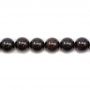 Natural Garnet Beads Strand Round Diameter 12mm Hole 1.5mm About 33 Beads/Strand 15~16"