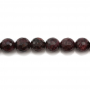 Natural Garnet Beads Strand Faceted Round Diameter 10mm Hole 1mm About 38 Beads/Strand 15~16"